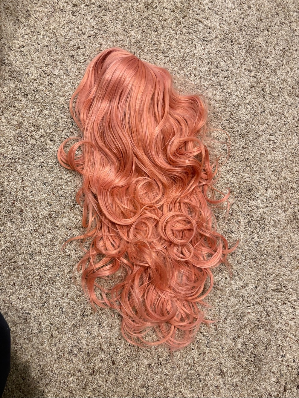Pink 24in Wavy Synthetic Wig - Women Hair